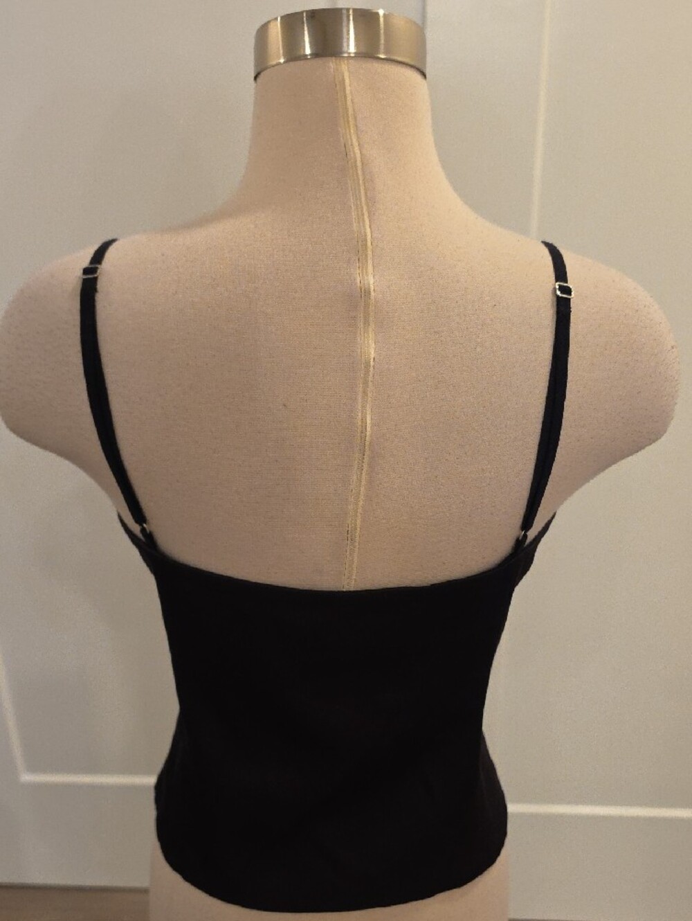 Zara women’s Black Lace-Trim adjustable Strap Cami size XL great condition - Picture 4 of 9